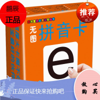启蒙认知儿童早教无图拼音卡 超厚有图不怕撕烂拼音大卡 2-3-6岁学前幼儿童早教卡宝宝启蒙学习卡 幼