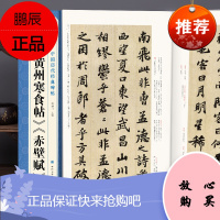 苏轼《黄州寒食帖》《赤壁赋》中国历代经典碑帖精选行书毛笔字帖书法临摹练字学习 中国美院杨建飞主编