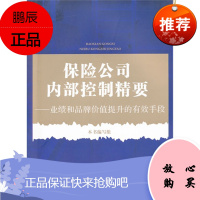 保险公司内部控制精要--业绩和品牌价值提升的有效手段 复旦大学出版社 图书