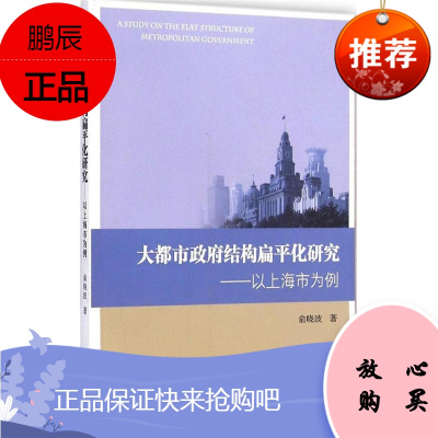 大都市政府结构扁平化研究:以上海市为例 俞晓波 复旦大学出版社 图书籍