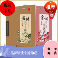 [赠米字格]华夏万卷田英章楷书字帖 唐诗三百首+宋词三百首精选2本学生钢笔圆珠笔练字帖硬笔书法楷体带
