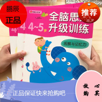 邦臣小红花全脑思维训练4-5岁全4册 儿童左右脑开发早教益智游戏书 观察与记忆力训练书 幼儿逻辑思维