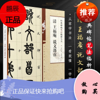 清 王福庵 说文部首 经典碑帖笔法临析大全 小篆毛笔字帖临摹入门教材 安徽美术 毛笔字帖书法学生古帖