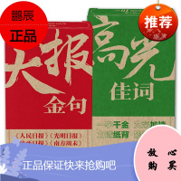 大报金句/高光佳词 2册 高中生通用 提升写作能力 开头结尾 作文好词 160个考场作文高光词 高考