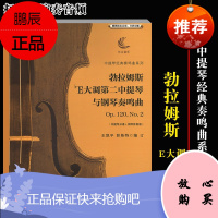 勃拉姆斯降E大调第二中提琴与钢琴奏鸣曲Op120,No2 含中提琴分谱钢琴伴奏谱 中提琴经典奏鸣系列