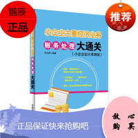 小企业主要经济业务 账务处理大通关 小企业会计准则版 方文彬 小企业会计理论 企业会计人员学习书籍