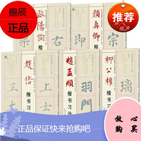 历代名家楷书习法举要从书5册 欧阳询/颜真卿/柳公权/赵佶/赵孟頫楷书习法举要 书法初学者楷书临摹书