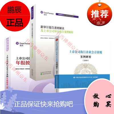 2020年上市公司执行企业会计准则案例解析+新审计报告准则解读 上市公司执行企业会计准则年报披露示例