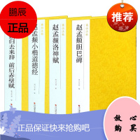 南山法帖4册 赵孟頫小楷道德经/赵孟頫归去来辞前后赤壁赋/赵孟頫洛神赋/赵孟頫胆巴碑赵孟頫书法作品集