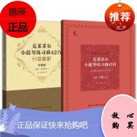 2册 克莱采尔小提琴练习曲42首练习提示/克莱采尔小提琴练习曲42曲分首解析珍藏版附二重奏本 音乐考
