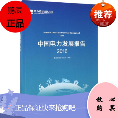 中国电力发展报告.2016 中国电力出版社 电力规划设计总院 编著 水利电力 东润堂正版