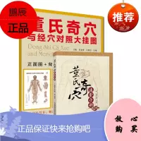 套装2本 董氏奇穴速查手册+董氏奇穴与经穴对照大挂图正面图+背面图+侧面图+说明 穴位图 挂图