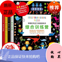 英国神奇的专注力训练游戏书 全4册 迷宫大冒险数字大爆炸图形大猜想综合训练营 儿童智力开发7-10岁
