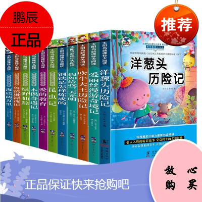 太阳鸟大阅读套装11册 爱丽丝漫游奇境记 海底两吹牛大历险记洋葱头历险记昆虫记爱的教育绿野仙踪