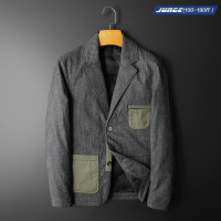 2020冬季新款西装羽绒服男西服潮牌潮流帅气商务休闲ins保暖外套