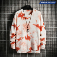 2020年新款秋冬季新款打底毛衣男针织衫轧染圆领韩版潮流个性印花