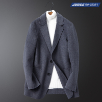 2020秋冬双面呢大衣男中长款西装西服外套双面绒羊毛毛呢大衣大码
