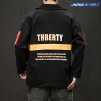 2020秋季新款工装夹克男外套加肥加大码口袋日系潮流ins潮牌青年