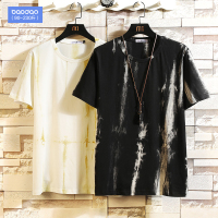 打底衫男个性嘻哈潮流夏季短袖T恤上衣服加肥加大码胖子宽松撞色