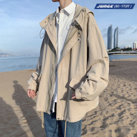 春秋季港风夹克外套男宽松休闲韩版潮流帅气ins连帽青年拉链开衫