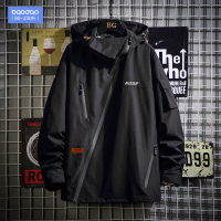 秋冬季个性拉链冲锋衣男潮牌ins秋装大码上衣服夹克韩版潮流外套