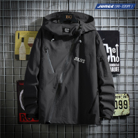 冬季男士连帽套头工装冲锋衣宽松加肥加大码李现同款夹克胖子外套