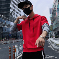 2020春秋季新款长袖t恤男韩版潮流青少年卫衣男士学生连帽上衣服