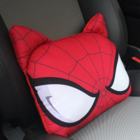 敬平汽车头枕靠枕护颈枕腰靠颈椎座椅车枕头车用车载个性卡通可爱创意 蜘蛛侠四季腰靠 平