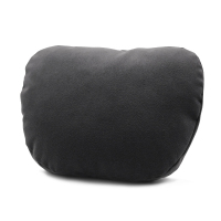 敬平汽车头枕奔驰S级迈巴赫宝马5系座椅枕头护颈靠枕腰靠车载腰枕车用 石墨黑1只(横绑) 平