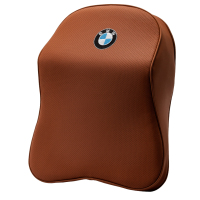 敬平宝马5系3系GT 7系X1 X3 X5 X6专用汽车头枕原厂护颈枕记忆棉腰靠 B款头枕1个棕色