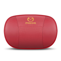 敬平马自达阿特兹汽车头枕CX-4马自达6睿翼 昂克赛拉车用腰靠垫护颈枕 带保健磁石头枕魅红色单个 平