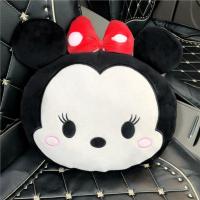 敬平汽车靠枕头枕车用护颈枕卡通可爱米奇车上睡觉车内饰用品女 米妮靠枕[一只]