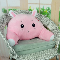 敬平办公室座椅靠枕腰靠腰垫汽车靠垫腰枕椅子靠背垫护腰沙发孕妇抱枕 生肖兔 腰枕55x30cm(有拉链可拆洗) 平