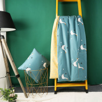 敬平棉抱枕被子两用午睡靠垫 加厚汽车办公学生午休被秋冬季小被子 乖乖鸭 中号(尺寸:40*40cm打开后105 平