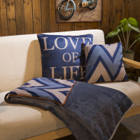 敬平办公室抱枕被子两用珊瑚绒汽车靠垫沙发午睡空调枕头车载毯小靠枕 生命之爱绒毯 抱枕毯(绒) 35x35cm 展 平