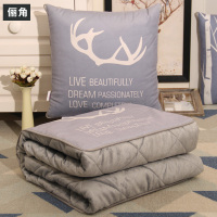 敬平抱枕被子两用抱枕办公室靠枕沙发靠垫空调被汽车靠背小被子午睡毯 俪角 [可机洗.四季通用抱枕被]中号40×40 平