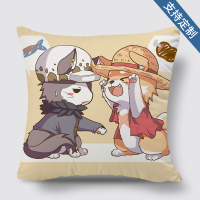 敬平抱枕被子两用动漫路飞定制生日礼物汽车靠垫毛绒公仔周边 海贼王2 抱枕被45x45cm(打开就是被子) 平