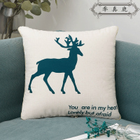 敬平车用枕头被子车内毛毯汽车折叠空调被靠垫二合一两用一对 [ 率真鹿]-单只装. 平抱枕