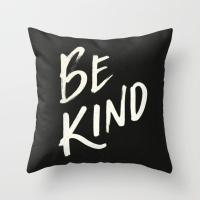 敬平抱枕定制北欧风格ins简约现代沙发床上靠枕办公室靠背汽车靠垫套 BE KIND 45X45cm(不含枕芯) 平