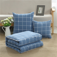 敬平折叠汽车抱枕被子两用 车载靠垫办公室靠背午睡小空调被靠枕头被 漫生活 50X50cm展开150X195cm 平