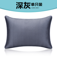 敬平汽车靠枕车载抱枕腰托车内用品 办公室靠枕靠背托枕 仿麻款深灰 平