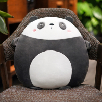敬平ins北欧风格少女风卡通抱枕靠枕沙发客厅汽车靠垫小枕头午睡可爱 熊猫 40-45厘米左右 平