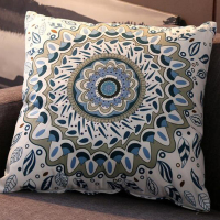 敬平民族复古怀旧波西米亚抱枕套沙发腰靠枕短毛绒桃皮绒汽车床头靠垫 复古6 45x45cm抱枕套+磨毛枕芯 平