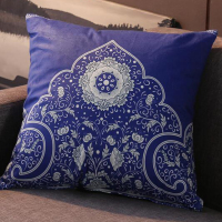 敬平民族复古怀旧波西米亚抱枕套沙发腰靠枕短毛绒桃皮绒汽车床头靠垫 复古7 45x45cm抱枕套+磨毛枕芯 平