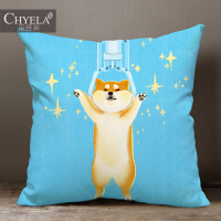 敬平日本柴犬可爱日系秋田犬周边汽车沙发睡觉抱枕靠垫定制礼物 4 55X55cm 平