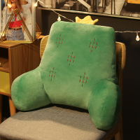 敬平靠枕办公室护腰椅靠垫枕汽车靠背部抱枕床上腰椎垫孕妇沙发可拆洗 仙人掌 腰枕45x60cm(可拆洗,收藏加购送 平