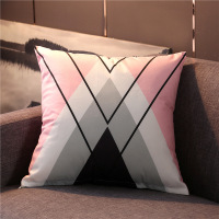 敬平北欧简约抱枕沙发靠枕床头汽车腰靠垫办公室午睡枕座椅靠背大靠垫 款式一 45X45单枕套 平