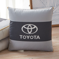 敬平汽车抱枕被子两用车载空调被多功能折叠靠垫靠枕车上车内用品加厚 灰色丰田 平
