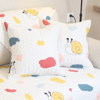 敬平抱枕沙发靠垫办公室靠枕床头靠背汽车护腰靠垫抱枕套芯定做 彩虹蜗牛 抱枕45*45cm不含芯 平