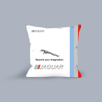 敬平奔驰宝马奥迪车主专用汽车两用抱枕被办公午休荷兰绒多功能靠垫被 捷豹彩标两用抱枕被 大号50*50CM展开15 平